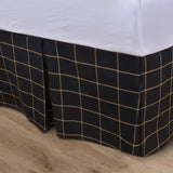 Windowpane Plaid Tailored Bed Skirt, King