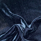 Stella Faux Silk Velvet Swatch in Midnight Blue color from HiEnd Accents