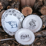 Ranch Life Melamine Salad Plates, Set of 4
