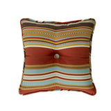 Calhoun Tufted Throw Pillow w/ Stripes