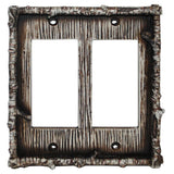 Birch Twig Double Rocker Wall Switch Plate, 4 MOQ
