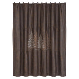 Clearwater Pines Chocolate Shower Curtain from HiEnd Accents