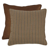 Clifton Woven Twill Plaid & Suede Reversible Euro Sham
