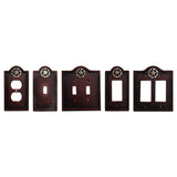 Leather Grain Single Rocker Wall Switch Plate, 4 MOQ