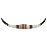 Longhorn Southwestern Wall Sculpture w/ Serape-Felt Wrap from HiEnd Accents