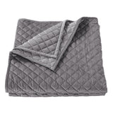 Velvet Diamond Quilt in Grey color from HiEnd Accents
