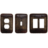 Woodgrain w/ Double Yoke Single Switch Wall Plate, 4 MOQ