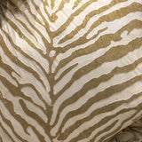 Amara Zebra Burnout Faux Silk Velvet Lumbar Pillow