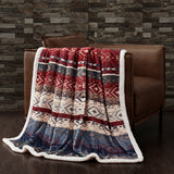 Home on the Range Aztec Campfire Sherpa Throw, 6 MOQ