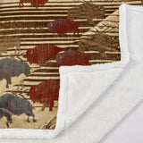 Home on the Range Campfire Sherpa Throw, 6 MOQ