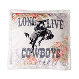 Long Live Cowboys Campfire Sherpa Throw, 6 MOQ