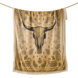 Marston Longhorn Campfire Sherpa Throw, 6 MOQ