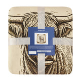 Highland Cow Campfire Sherpa Throw, 6 MOQ