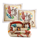 Western Adventure Campfire Sherpa Throw, 6 MOQ