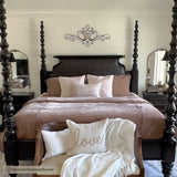 Stella Faux Silk Velvet Duvet Cover Set