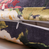 Peony Washed Linen Blend Flanged Euro Sham