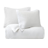 Stonewashed Cotton Waffle Weave Duvet Cover Set