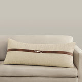 Herringbone Buckle Detailed Lumbar Pillow