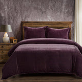 Stella Faux Silk Velvet Duvet Cover Set