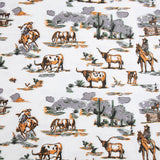 Ranch Life 200TC Cotton Percale Sheet Swatch