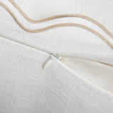 Delphine Scalloped Edge Washed Linen Blend Bedding Set