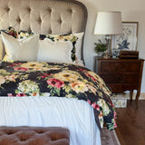 Peony Washed Linen Blend Bedding Set