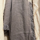 Marin 100% Linen Fringed Throw