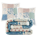 Patchwork Paisley Campfire Sherpa Throw, 6 MOQ