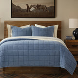 Stonewashed Denim Quilt Set