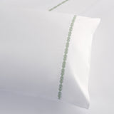 Laurel Embroidered Border 350TC Cotton Sateen Sheet Set