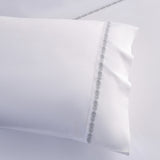 Laurel Embroidered Border 350TC Cotton Sateen Sheet Set