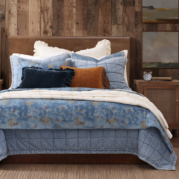 Lee Western Washed Denim Bedding Set