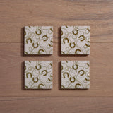 Pierre Equestrian Coaster, Set of 4, 4 MOQ