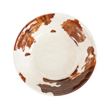 Elsa Cowhide 14PC Melamine Dinnerware Set, 2 MOQ
