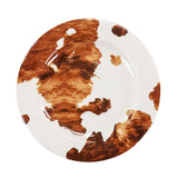 Elsa Cowhide 14PC Melamine Dinnerware Set, 2 MOQ