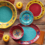Bonita Melamine Collection Salad Plates, Set of 24