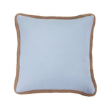 Luna Washed Linen Blend Jute Trimmed Pillow