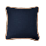 Luna Washed Linen Blend Jute Trimmed Pillow