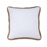 Luna Washed Linen Blend Jute Trimmed Pillow
