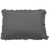 Lily Washed Linen Blend Ruffled Dutch Euro Pillow