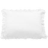 Lily Washed Linen Ruffle Dutch Euro Pillow from HiEnd Accents