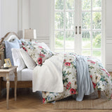 Peony Washed Linen Blend Bedding Set
