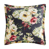 Peony Washed Linen Blend Flanged Euro Sham