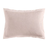Stonewashed Cotton Waffle Weave Pillow Sham Set, King
