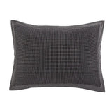 Stonewashed Cotton Waffle Weave Pillow Sham Set, King