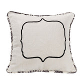 Augusta Embroidered Toile Throw Pillow, 18x18 from HiEnd Accents