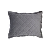 Velvet Diamond Quilted Boudoir Pillow