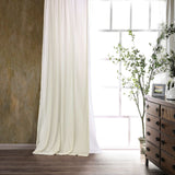 Stella Faux Silk Velvet Curtain in Stone color from HiEnd Accents