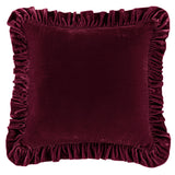 Stella Faux Silk Velvet Ruffled Euro Sham