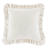 Stella Faux Silk Velvet Euro Sham in Stone color from HiEnd Accents